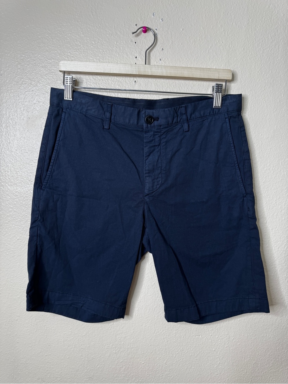 Theory Mens Size 30 Zaine Shorts Baltic Black Cotton Stretch Chino NWT